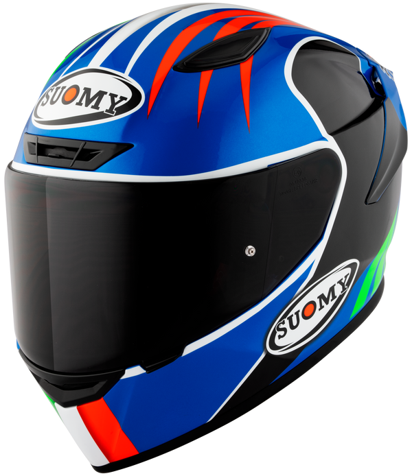 Suomy Track-1 full-face helmet in Francesco Pecco Bagnaia Mugello 2022 Replica livery
