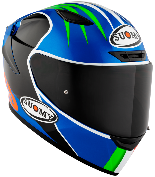 Suomy Track-1 full-face helmet in Francesco Pecco Bagnaia Mugello 2022 Replica livery