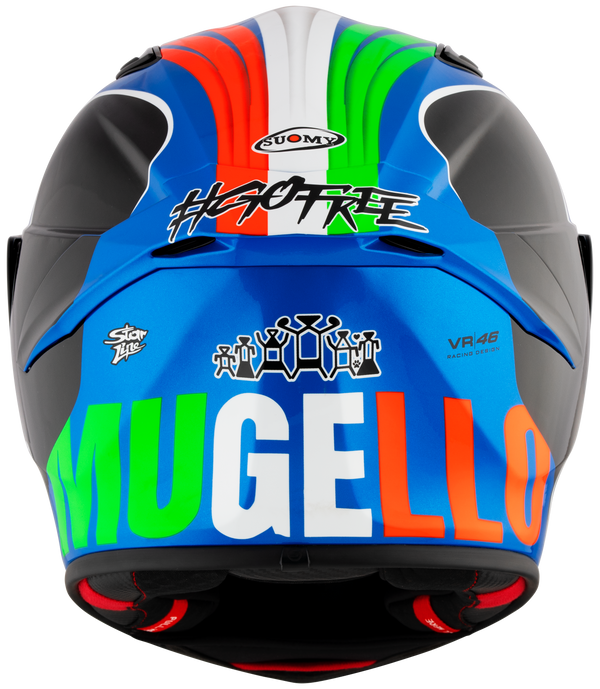 Suomy Track-1 full-face helmet in Francesco Pecco Bagnaia Mugello 2022 Replica livery