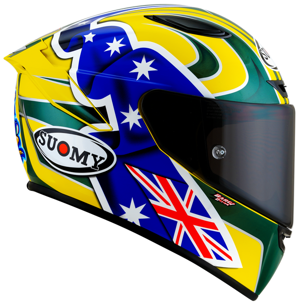 Suomy Track-1 helmet in Troy Bayliss 2005 Replica gloss livery