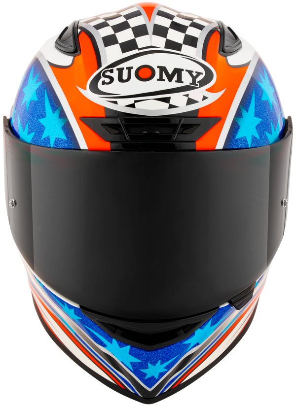Suomy Track-1 full-face helmet in Troy Bayliss 2002 Replica gloss livery