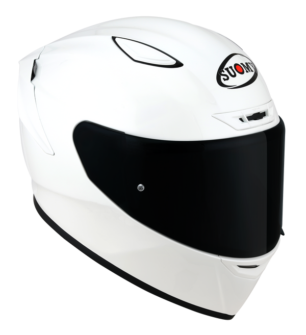 Suomy Track-1 full-face helmet in gloss white, part K6T100W3