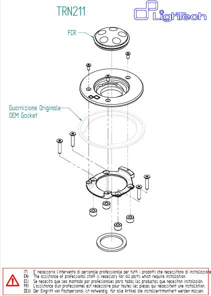 LighTech TRN211 quick release aluminium fuel cap for BMW S1000RR