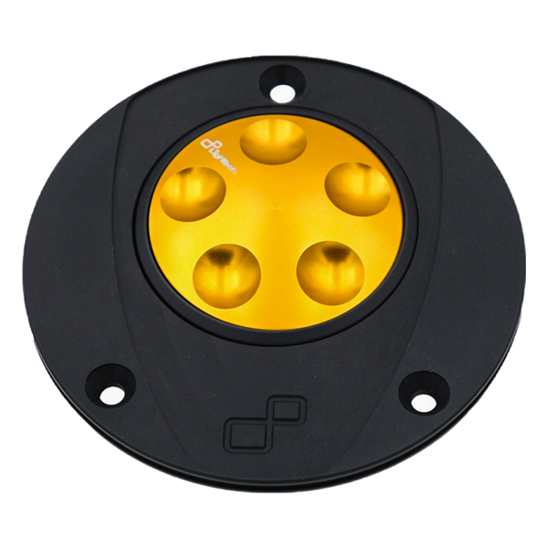LighTech TRN226 aluminium fuel cap for Yamaha YZF-R6 black anodised exterior