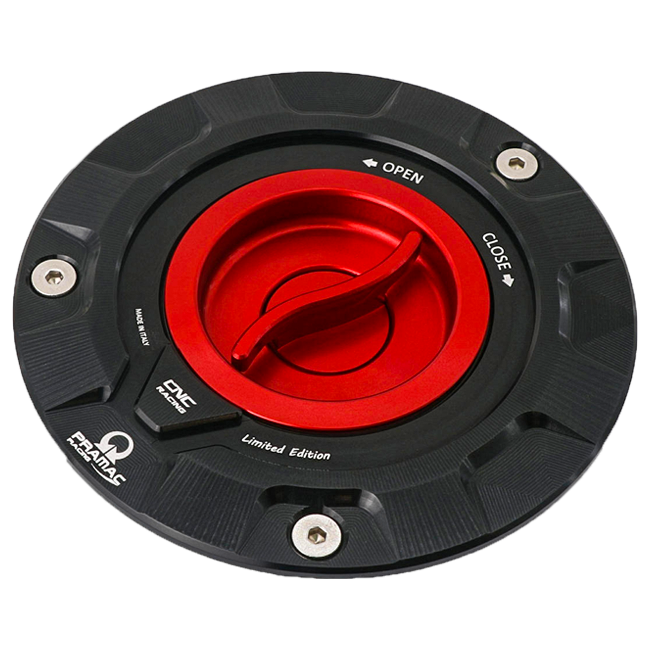 CNC Racing TS423PR Pramac Racing Limited Edition quick-release fuel cap for Ducati Panigale V4