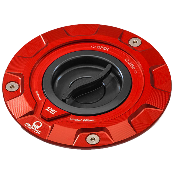 CNC Racing TS423PR Pramac Racing Limited Edition quick-release fuel cap for Ducati Panigale V4