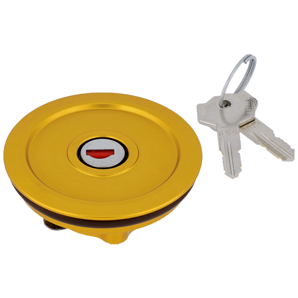 CNC Racing TSU01 anodised aluminium fuel cap with key lock