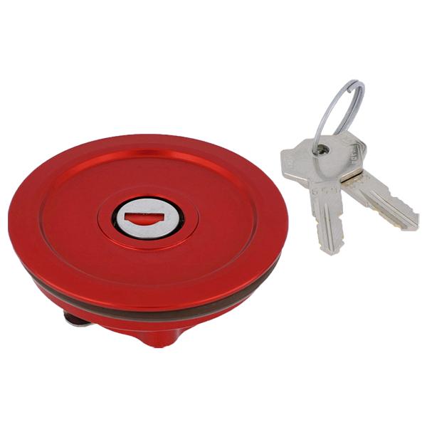 CNC Racing TSU01 anodised aluminium fuel cap with key lock