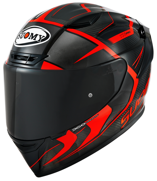Suomy TX-Pro Carbon full-face helmet in Advance Rot Fluo gloss finish