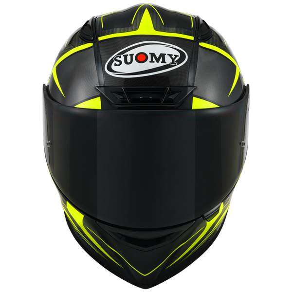 Suomy TX-Pro full-face carbon helmet in Advance Yellow Fluo finish