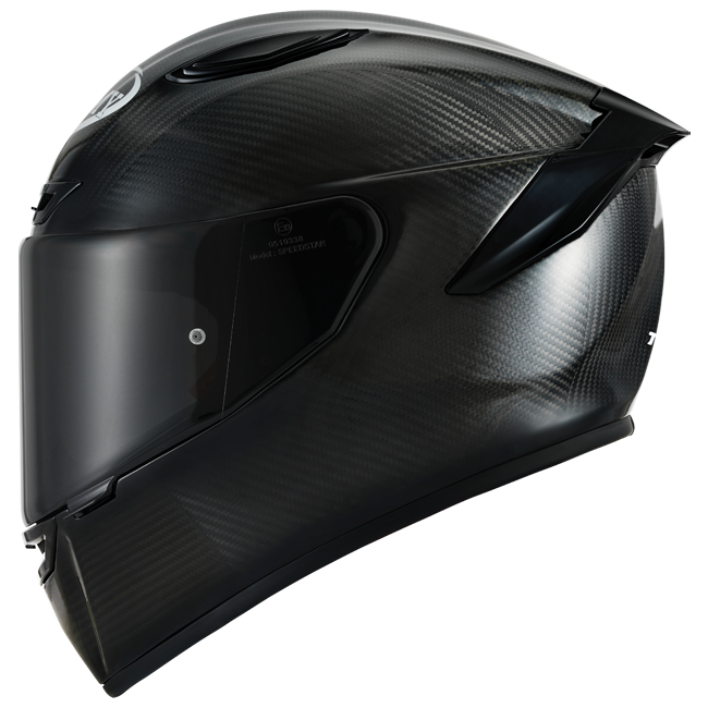 Suomy TX-Pro full-face helmet in gloss naked carbon finish