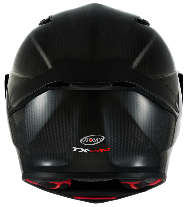 Suomy TX-Pro full-face helmet in gloss naked carbon finish