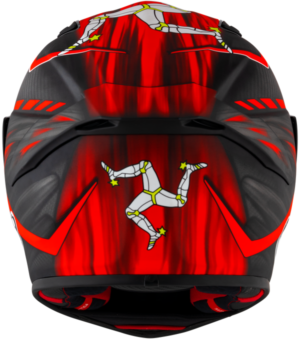 Suomy TX-Pro Carbon full-face helmet in Johnson Replica Matte Red finish
