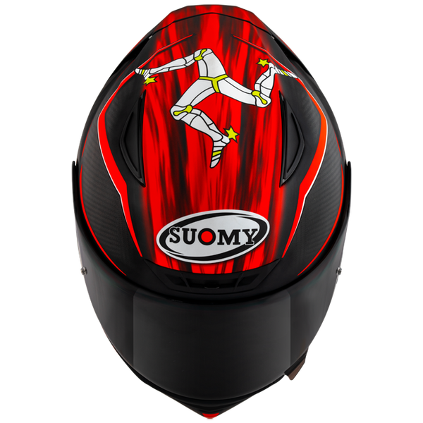 Suomy TX-Pro Carbon full-face helmet in Johnson Replica Matte Red finish