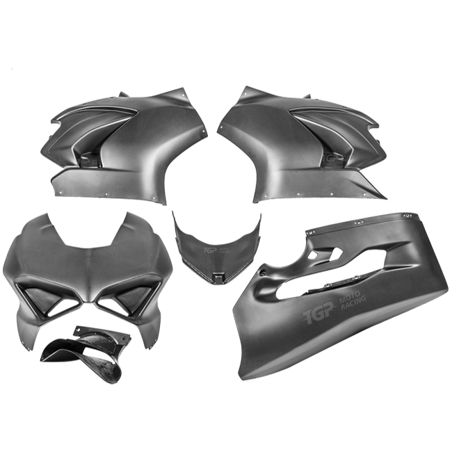 Plastic Bike carbon front fairing set Ducati Panigale V2 955 matte finish