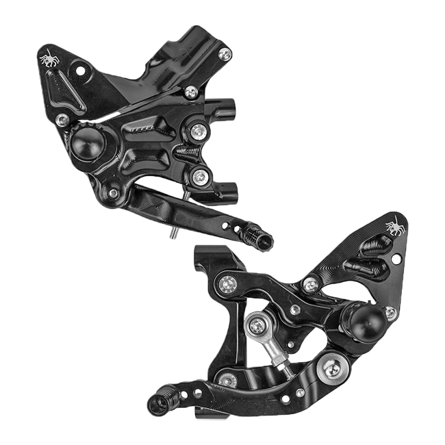 Spider Racing CNC-milled aluminium rearsets for Ducati Panigale V2 955 2020–2024 part 10.D252