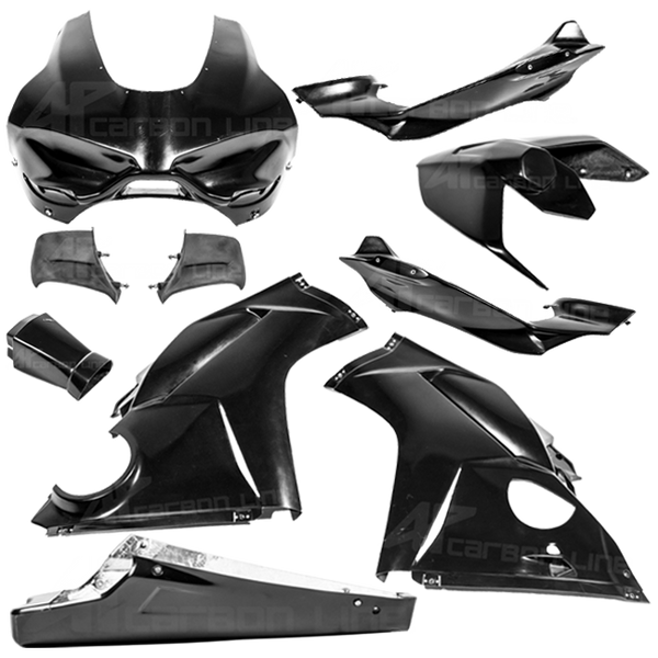 AP Carbon Line Lavatex complete fairing kit for Ducati Panigale V4/S 2025-2026, raw unpainted finish