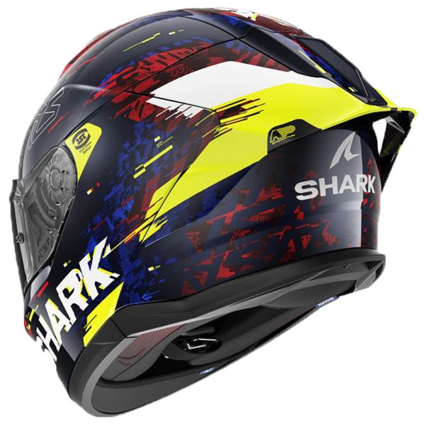 Shark Skwal Cup full-face helmet in Speed-Vib BRY red yellow blue graphic