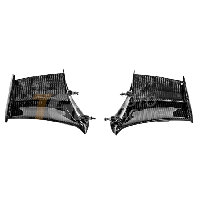 AP Carbon Line 200g carbon winglets for Ducati Panigale V4 R 2026, clear-lacquered finish, pair