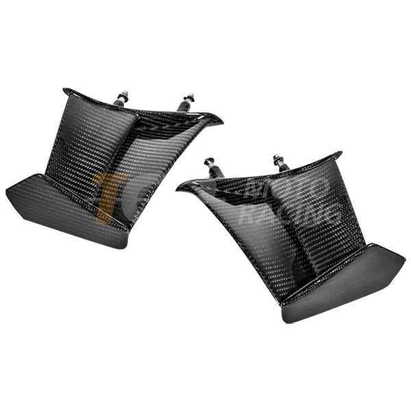 AP Carbon Line 200g carbon winglets for Ducati Panigale V4 R 2026, clear-lacquered finish, pair