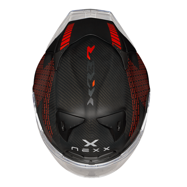 Nexx X.R3R Pro FIM Evo Carbon full-face helmet in matte black carbon finish