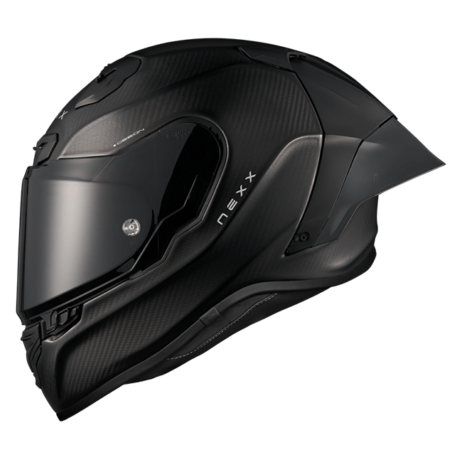 Nexx X.R3R Zero Pro 2 full-face helmet in natural carbon matte black finish