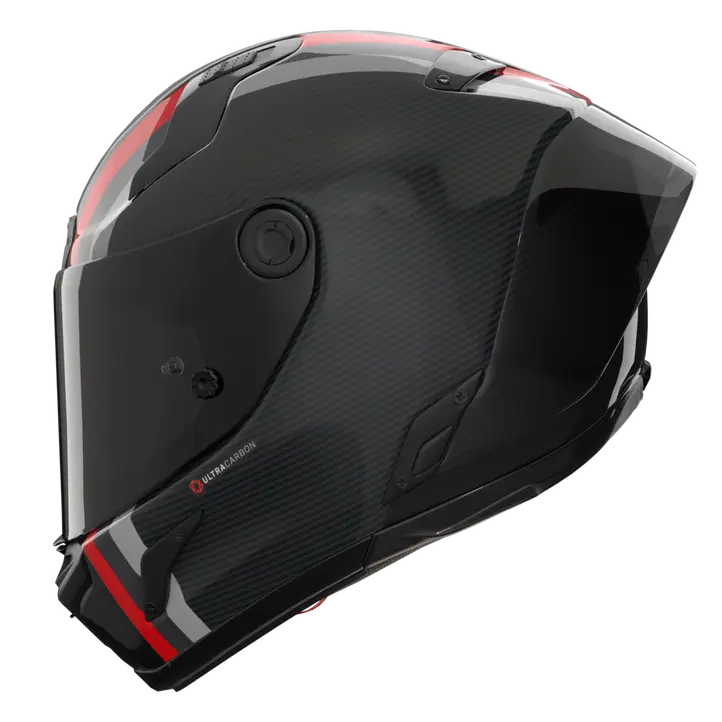 Nolan X-804 RS Ultra Carbon helmet in Gemini Black Red Anthracite 364 colourway