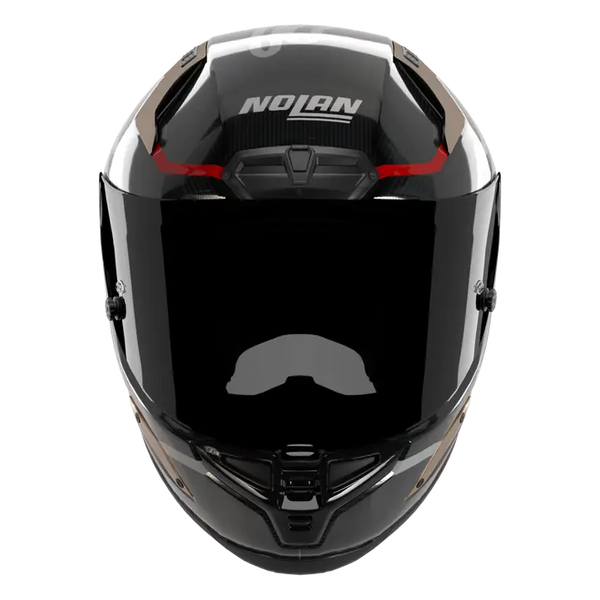 Nolan X-804 RS Ultra Carbon full-face helmet in SBK 360 carbon, red and white livery