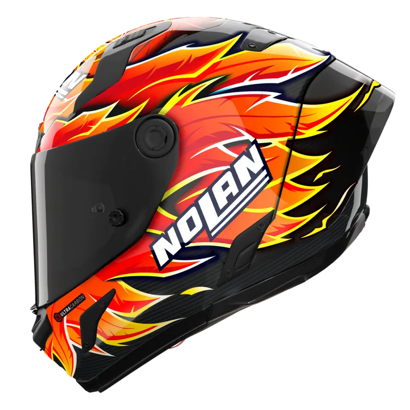 Nolan X-804 RS Ultra Carbon helmet Andrea Iannone The Maniac Replica 2025 livery