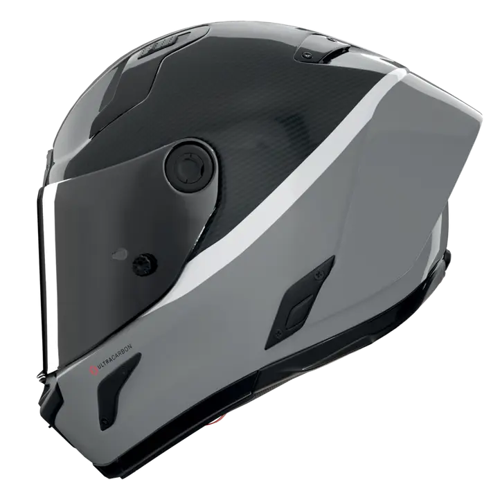 Nolan X-804 RS Ultra Carbon helmet D.O.C. Grey Gloss Finish 358 — full-face race-sport helmet