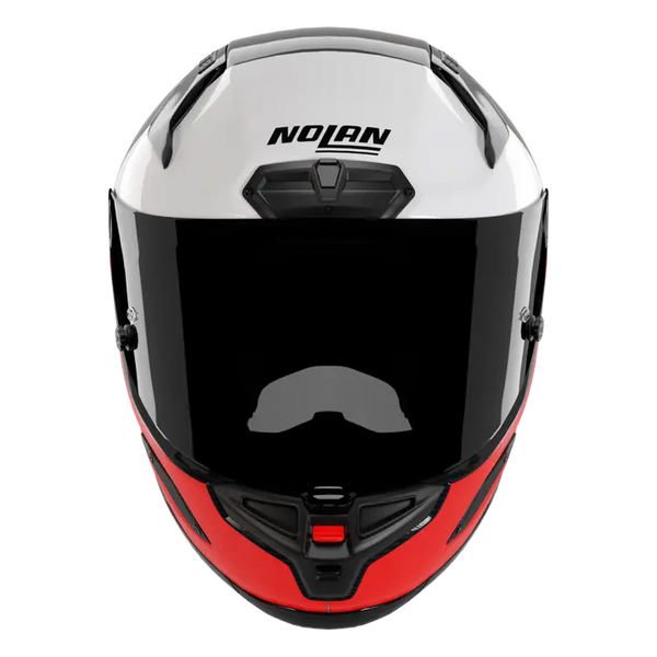 Nolan X-804 RS Ultra Carbon full-face helmet in Blocco Rot/Weiß 369 colourway