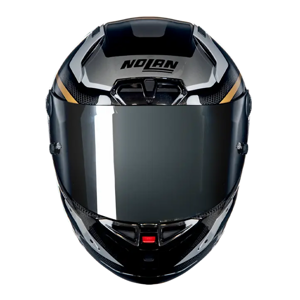Nolan X-804 RS Ultra Carbon full-face helmet in Lesmo Black/Grey/Gold 361 livery