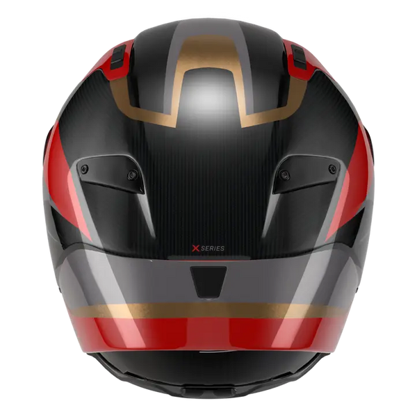 Nolan X-804 RS Ultra Carbon Lesmo full-face helmet in Red/Grey/Gold