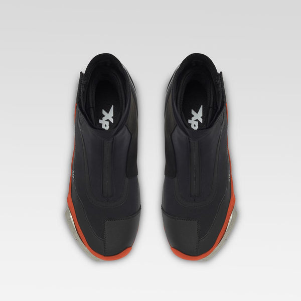 XPD X10-R men's motorcycle boots in black and orange