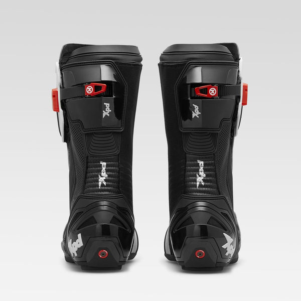 XPD XP9-R AIR perforated racing motorcycle boot in white and black, men's
