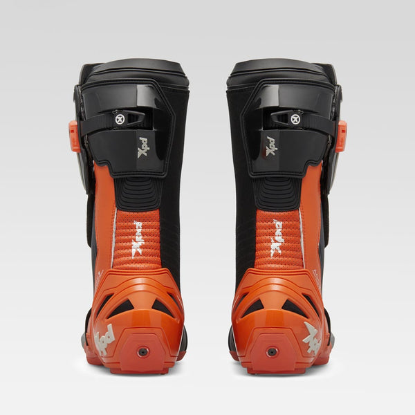 XPD XP9-R men's motorcycle racing boots in orange and black