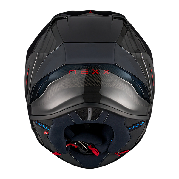 Nexx X.R3R Apex Carbon Schwarz full-face racing helmet, gloss black carbon finish