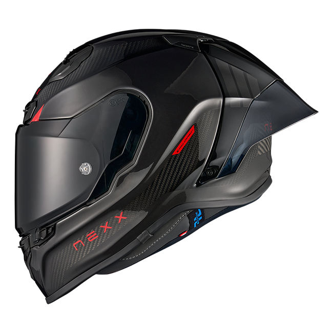 Nexx X.R3R Apex Carbon Schwarz full-face racing helmet, gloss black carbon finish