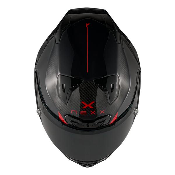 Nexx X.R3R Apex Carbon Schwarz full-face racing helmet, gloss black carbon finish