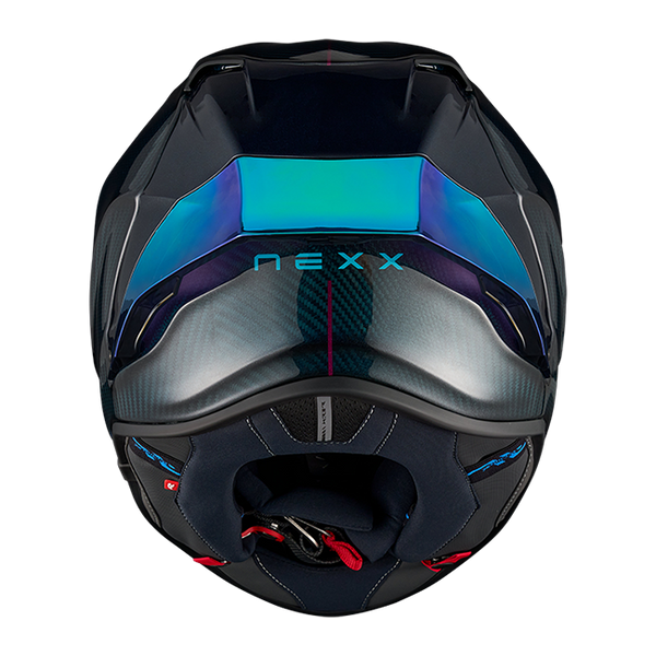 Nexx X.R3R Hadal Carbon Blue Turquoise full-face racing helmet