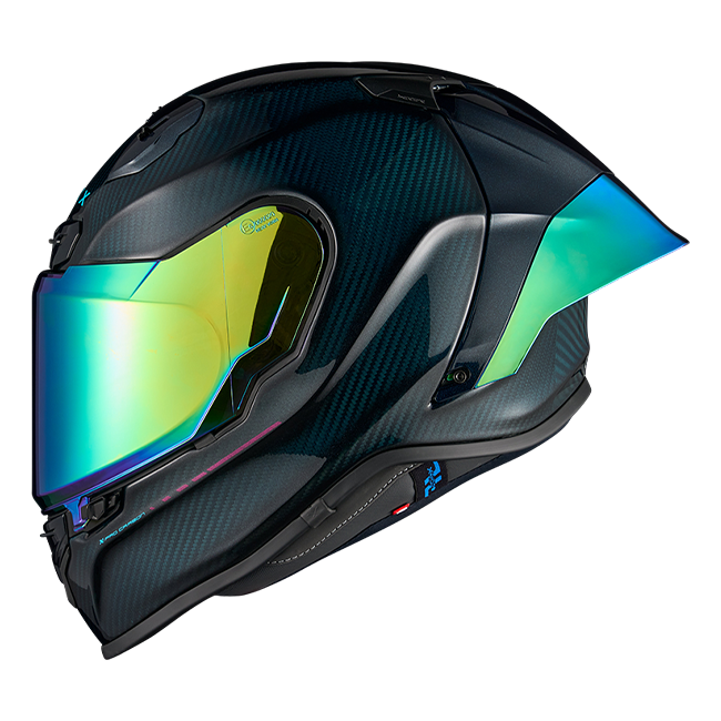 Nexx X.R3R Hadal Carbon Blue Turquoise full-face racing helmet