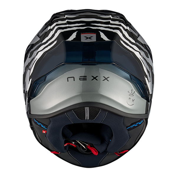 Nexx X.R3R Ziger Carbon full-face helmet in black grey colourway