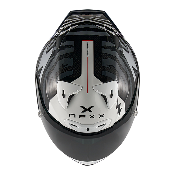 Nexx X.R3R Ziger Carbon full-face helmet in black grey colourway