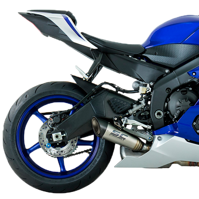 SC-Project S1 slip-on silencer titanium carbon Yamaha YZF-R6 RJ27 Y21A-L41T