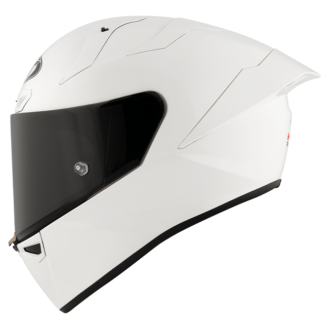 KYT KX-1 Race GP full-face helmet in plain gloss white, SKU Y6KXX0W3
