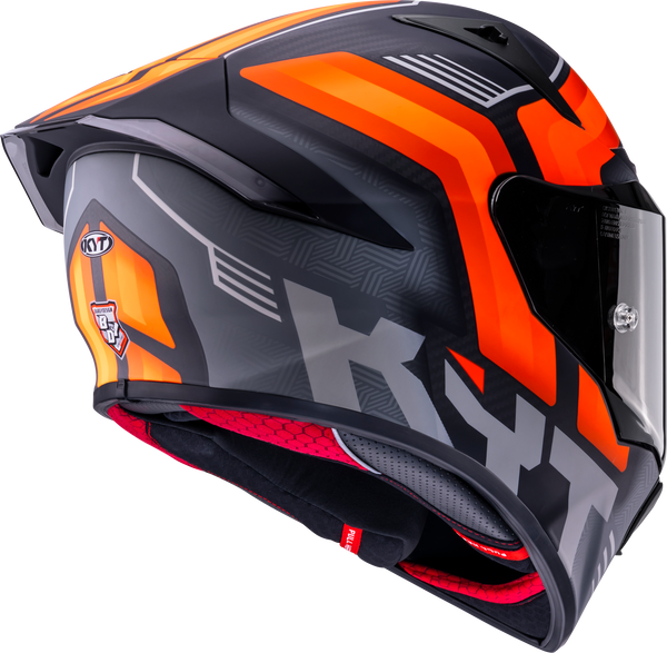 KYT R1R full-face helmet carbon accelerator matte orange Y6R10001