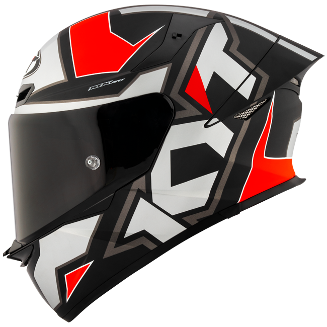 KYT TT-Revo full-face helmet in Electron Grey Red Matt finish, part Y6TR0006