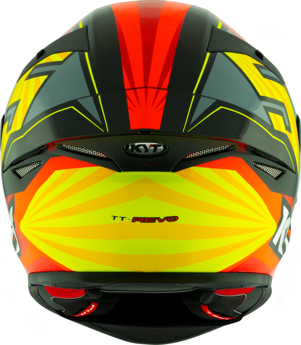 KYT TT-Revo full-face helmet in Flux graphic finish
