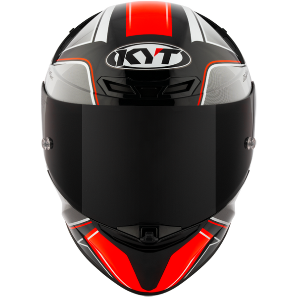 KYT TT-Revo full-face helmet in Tourist Red Fluo finish, part Y6TR0012