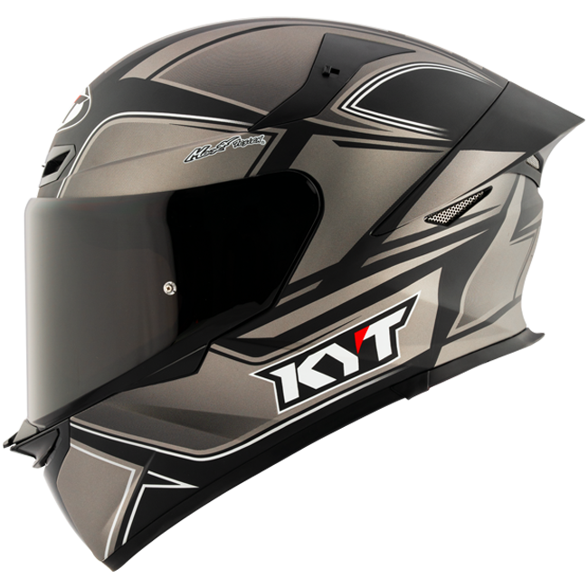 KYT TT-Revo full-face helmet in Tourist Matt Cool Grey finish